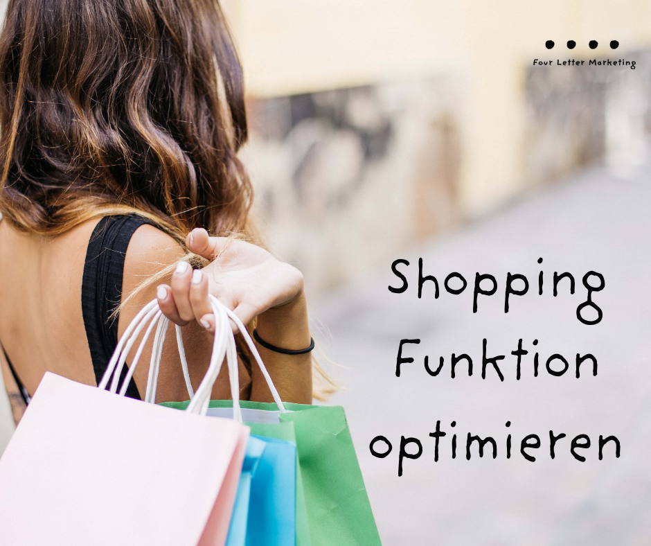 Shopping Funktion optimieren