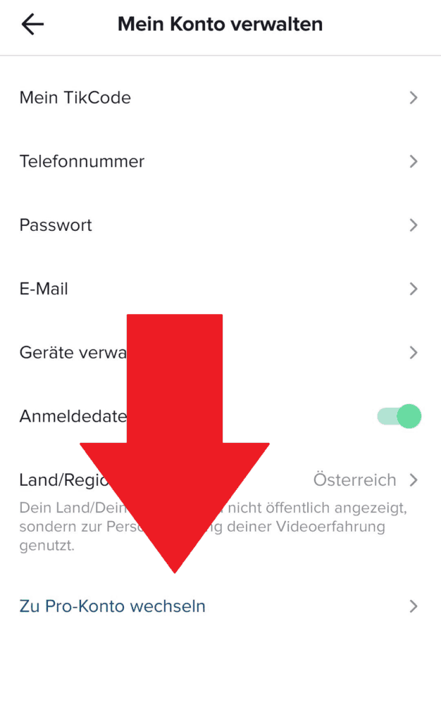 Tiktok-pro account aktivieren