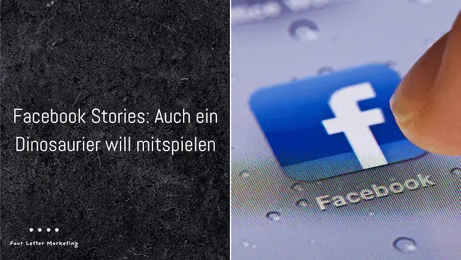 Facebook Stories: Auch ein Dinosaurier will mitspielen