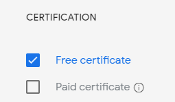 Google frei Zertifikat